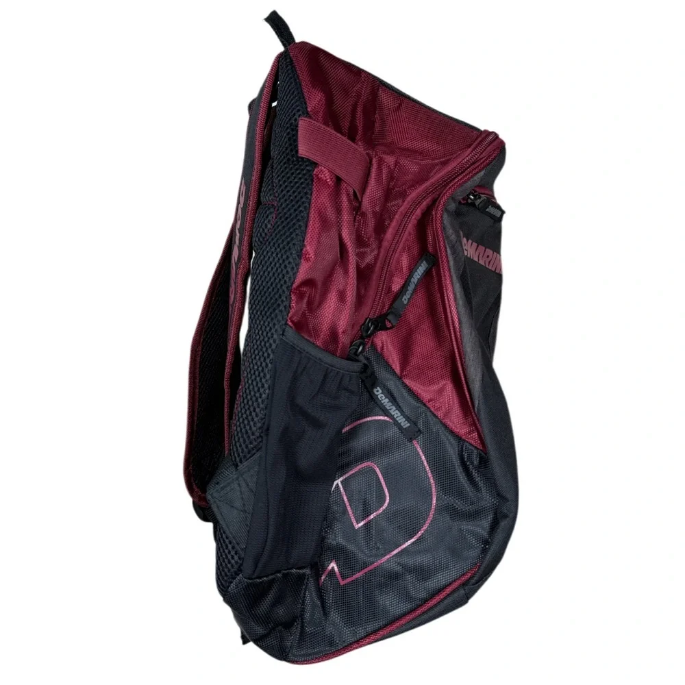 DeMarini Voodoo Junior Black and Maroon Baseball/Softball Backpack NWT
